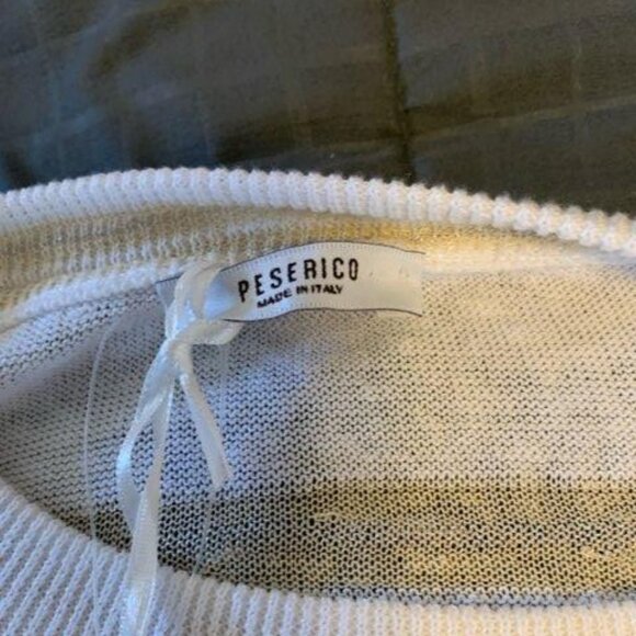 Peserico  shimmer striped crewneck knit sweater - Picture 3 of 9